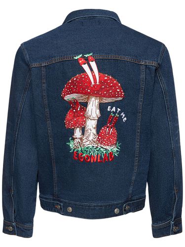 Veste En Denim De Coton Brodé Eat Me - EGONLAB - Modalova