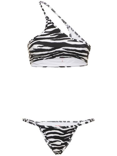 Bikini Asymétrique Imprimé Zébré - THE ATTICO - Modalova