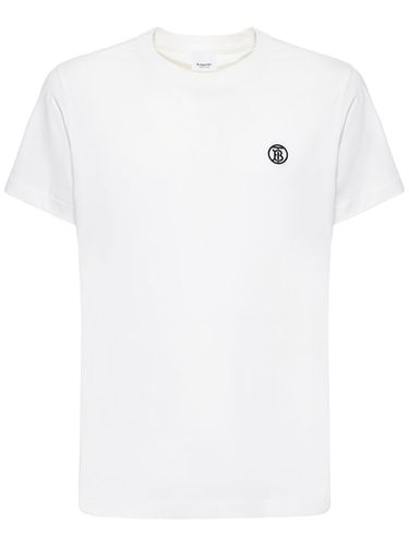 T-shirt En Jersey De Coton À Logo Parker Tb - BURBERRY - Modalova