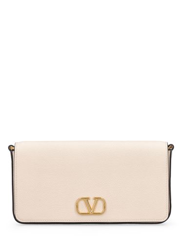 Pochette En Cuir V Logo - VALENTINO GARAVANI - Modalova