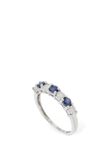 Bague En Saphir Et Diamants 18 K Rugiada - BLISS - Modalova