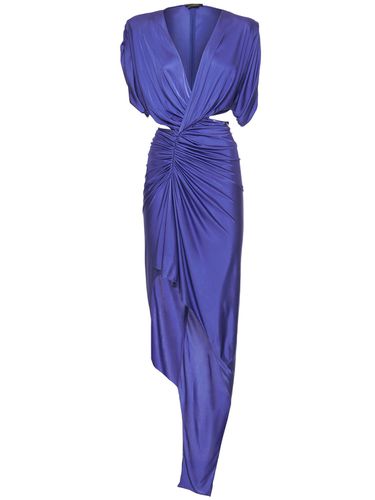 Robe Midi En Jersey À Col En V Profond - ZUHAIR MURAD - Modalova