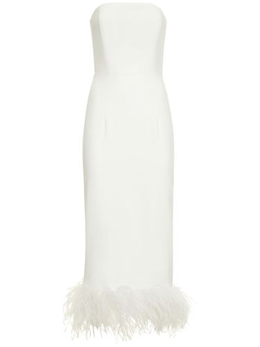 Robe Longue En Crêpe Et Plumes Minelli - 16ARLINGTON - Modalova