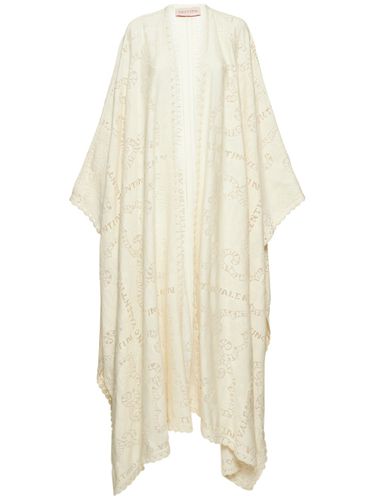 Robe Longue En Dentelle Guipure De Coton - VALENTINO - Modalova