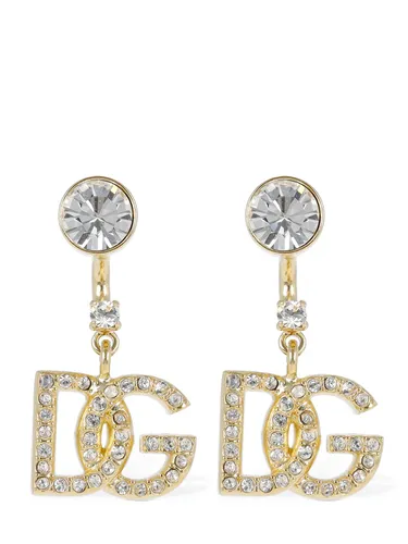 Pendants D'oreilles En Cristaux Diva Dg - DOLCE & GABBANA - Modalova