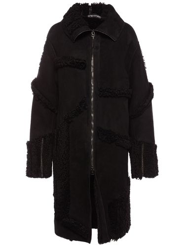 Manteau Long En Patchwork De Shearling - TOM FORD - Modalova