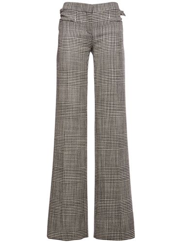 Pantalon Évasé En Laine Prince-de-galles - TOM FORD - Modalova