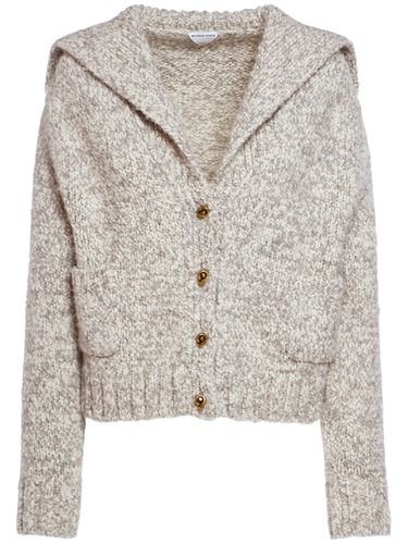 Cardigan En Alpaga Mélangé - BOTTEGA VENETA - Modalova