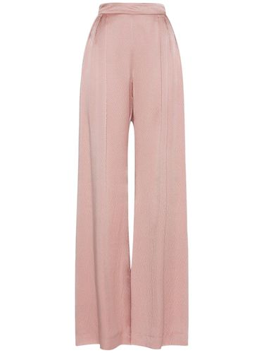 Pantalon Large En Satin Texturé Uncino - MAX MARA - Modalova