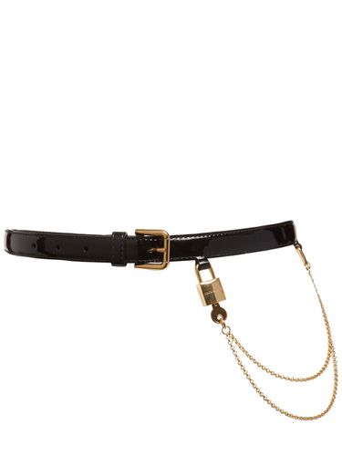 Ceinture En Cuir Verni - DOLCE & GABBANA - Modalova