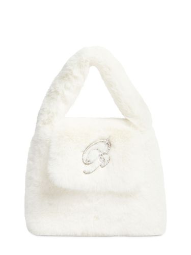 Sac À Main En Peluche À Logo - BLUMARINE - Modalova