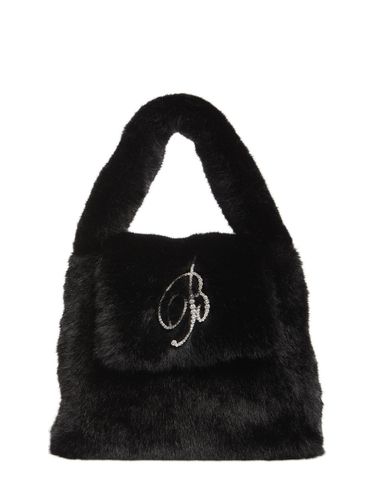 Sac À Main En Peluche À Logo - BLUMARINE - Modalova