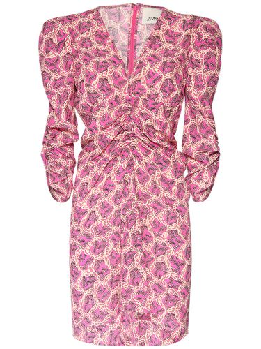 Robe Courte En Soie Florale Aliniza - ISABEL MARANT - Modalova