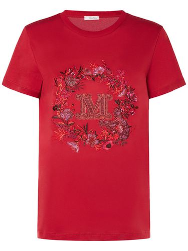 T-shirt En Coton Brodé Elmo - MAX MARA - Modalova