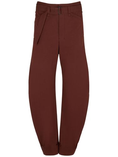 Pantalon En Coton Avec Ceinture - LEMAIRE - Modalova