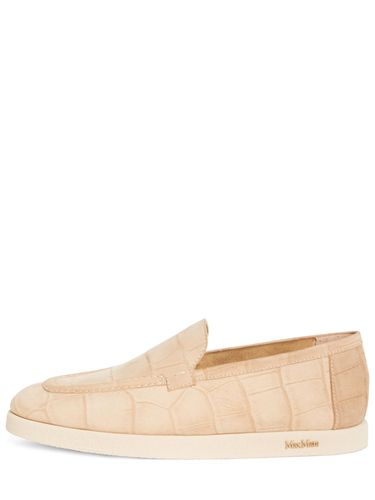 Mocassins En Cuir Imprimé Crocodile 10 Mm - MAX MARA - Modalova