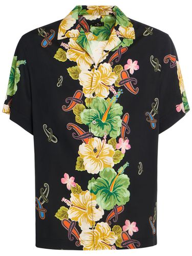 Chemise À Manches Courtes En Coton Floral - ETRO - Modalova