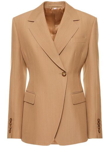 Blazer Ajusté En Sergé De Laine Claudette - BURBERRY - Modalova