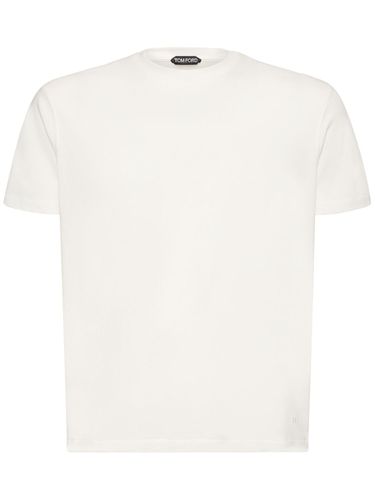 T-shirt En Coton Mélangé - TOM FORD - Modalova