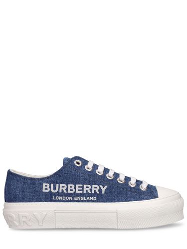 Sneakers En Denim De Coton Jack 20 Mm - BURBERRY - Modalova