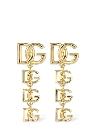 Boucles D'oreilles En Cascade À Logo Dg - DOLCE & GABBANA - Modalova