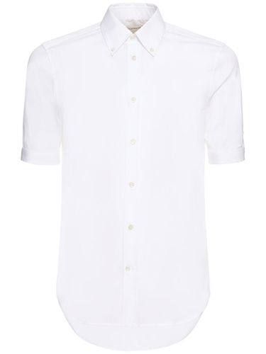 Chemise À Manches Courtes En Coton Mélangé - ALEXANDER MCQUEEN - Modalova