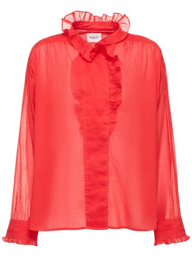 Chemise En Coton À Volants Pamias - MARANT ETOILE - Modalova