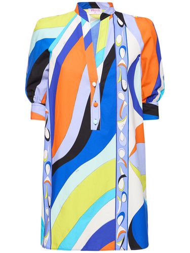 Robe Courte En Popeline De Coton Imprimé Pesci - PUCCI - Modalova