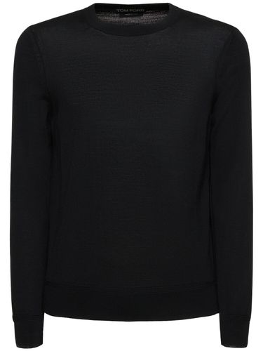 Pull-over En Maille De Laine À Col Ras-du-cou - TOM FORD - Modalova