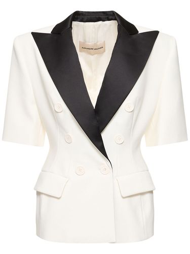 Veste À Manches Courtes En Crêpe Stretch - ALEXANDRE VAUTHIER - Modalova