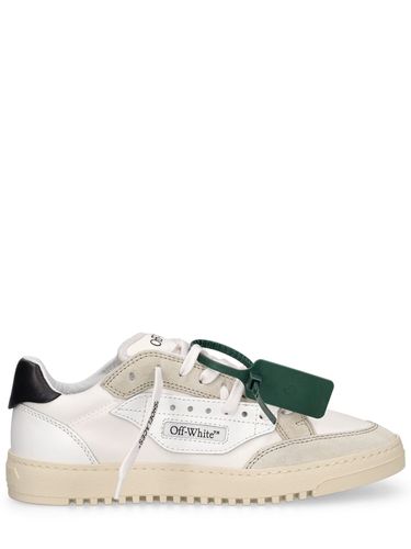 Sneakers En Cuir Et Coton 5.0 20 Mm - OFF-WHITE - Modalova