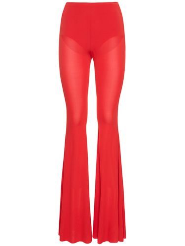 Pantalon Évasé En Jersey De Viscose Stretch - GIUSEPPE DI MORABITO - Modalova