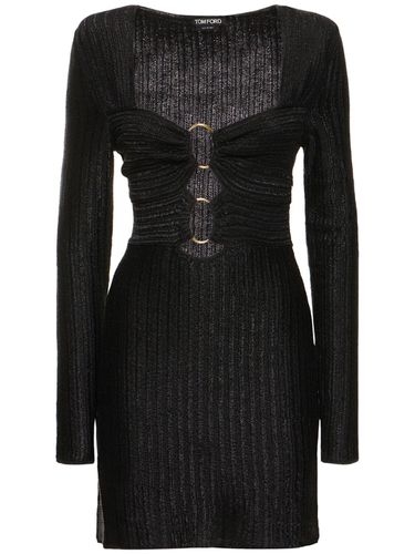 Robe Courte En Maille De Coton De Lurex Et Laine - TOM FORD - Modalova