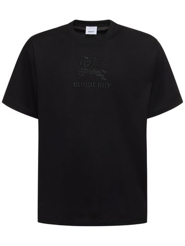 T-shirt Brodé À Col Ras-du-cou Tempah - BURBERRY - Modalova