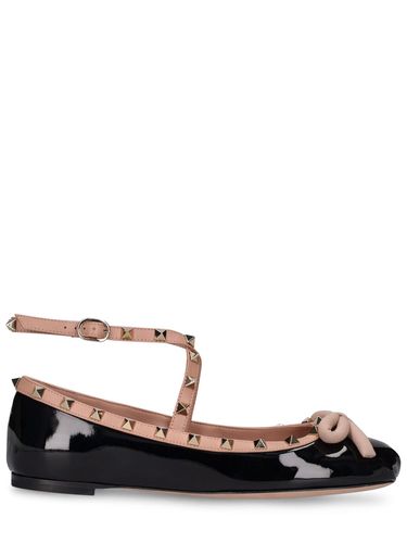 Ballerines En Cuir Verni Rockstud 5 Mm - VALENTINO GARAVANI - Modalova