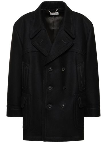 Manteau Oversize En Laine Mélangée - MAISON MARGIELA - Modalova