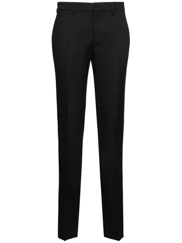 Pantalon En Laine - VERSACE - Modalova