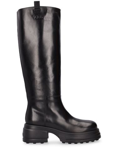 Bottes Hautes En Cuir 50 Mm - TOD'S - Modalova