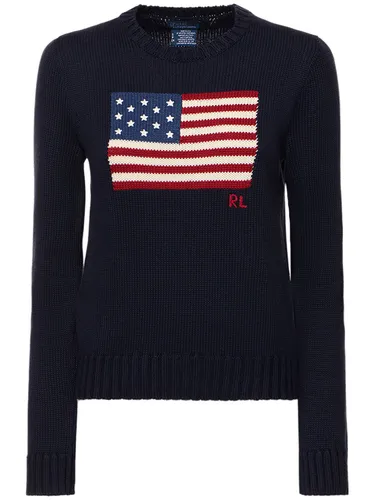 Pull-over En Maille De Coton - POLO RALPH LAUREN - Modalova