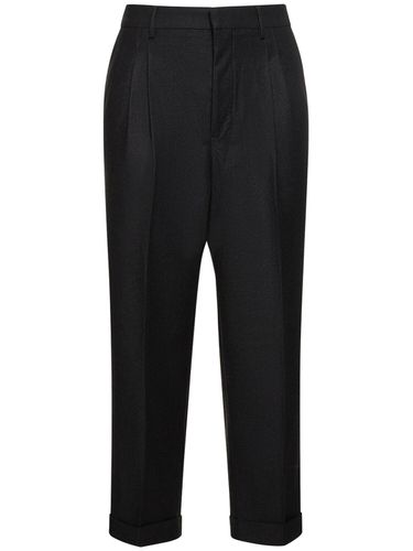 Pantalon Court En Laine - AMI PARIS - Modalova