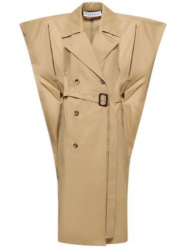 Trench Mi-long En Coton Sans Manches - JW ANDERSON - Modalova