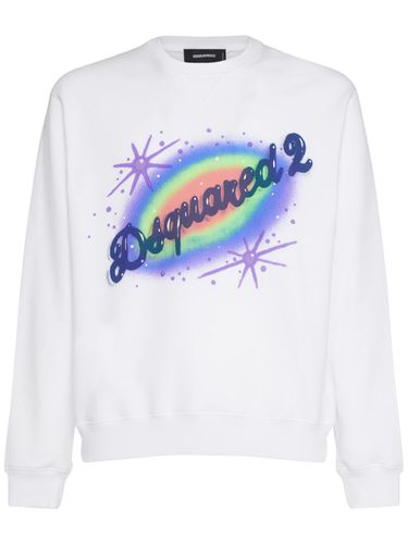 Sweat-shirt En Jersey De Coton À Logo - DSQUARED2 - Modalova