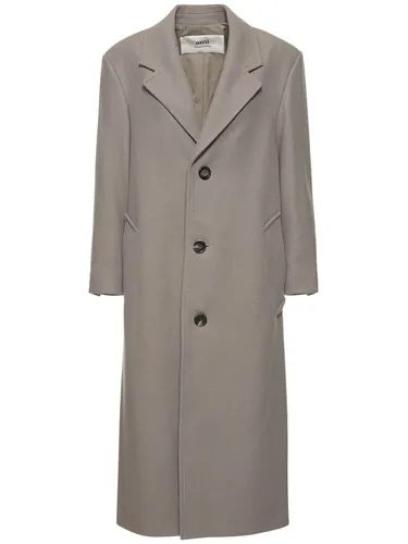 Manteau Long Oversize En Gabardine De Laine - AMI PARIS - Modalova