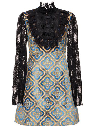 Robe Courte En Velours Et Dentelle Tapestry - ETRO - Modalova