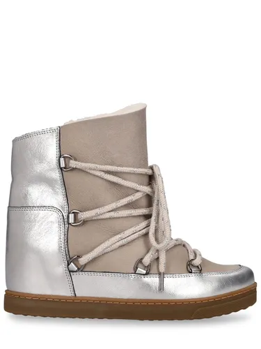 Bottines En Cuir Et Daim Nowles-gf - ISABEL MARANT - Modalova