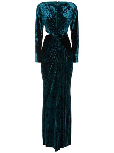 Robe En Velours Ajouré À Manches Longues - ZUHAIR MURAD - Modalova