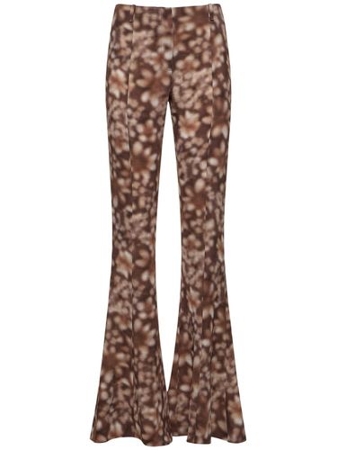 Pantalon Évasé En Gaze De Crêpe Imprimé - ACNE STUDIOS - Modalova