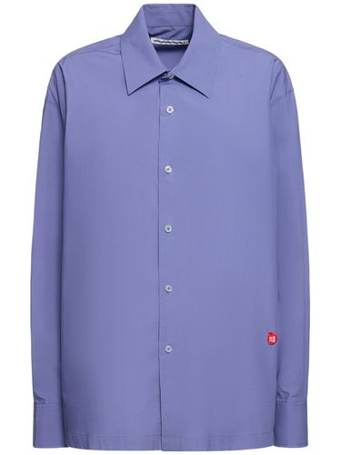 Chemise Boutonnée En Coton À Logo - ALEXANDER WANG - Modalova