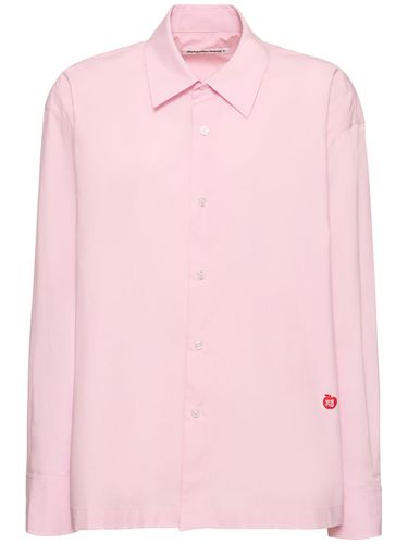 Chemise Boutonnée En Coton À Logo - ALEXANDER WANG - Modalova