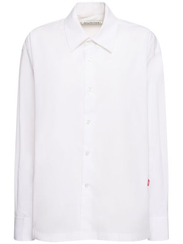 Chemise Boutonnée En Coton À Logo - ALEXANDER WANG - Modalova